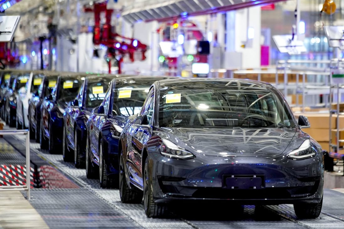 The Tesla factory in Shanghai. Photo: Reuters
