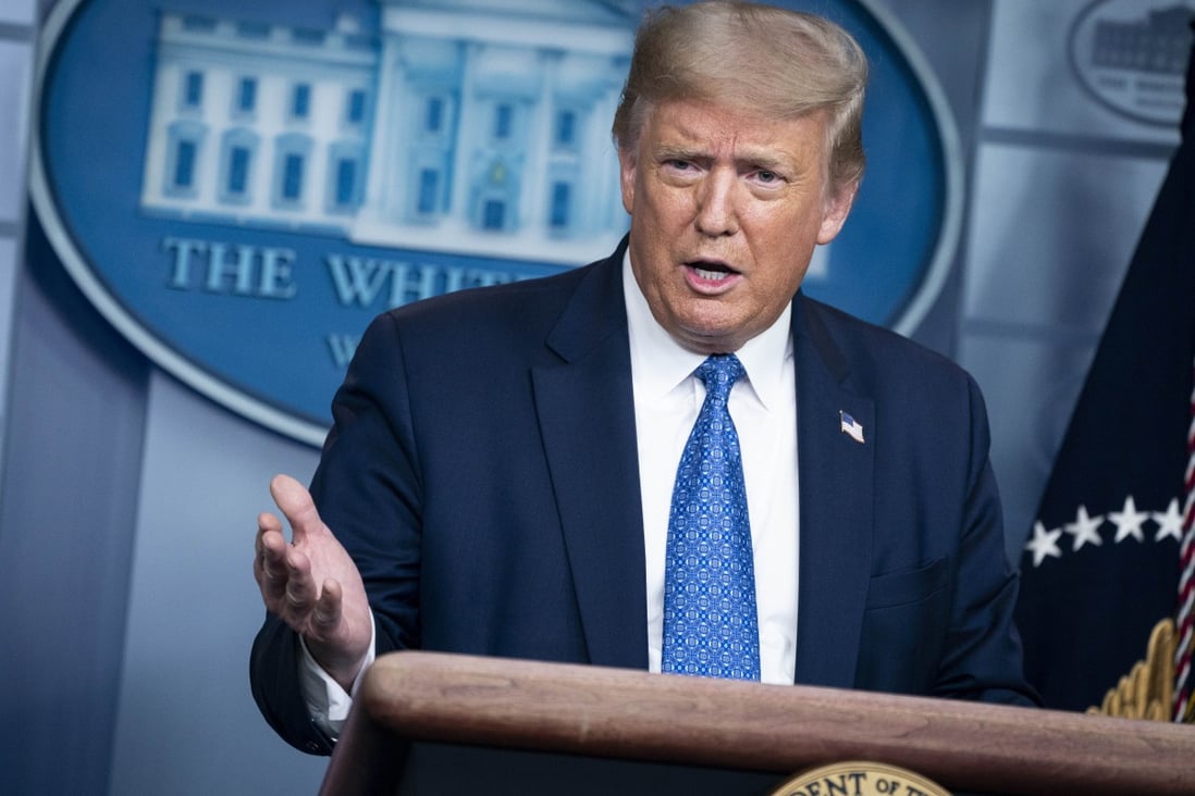 US President Donald Trump has said he took a difficult cognitive test that is ‘actually not that easy. But for me it was easy’. Photo: Bloomberg