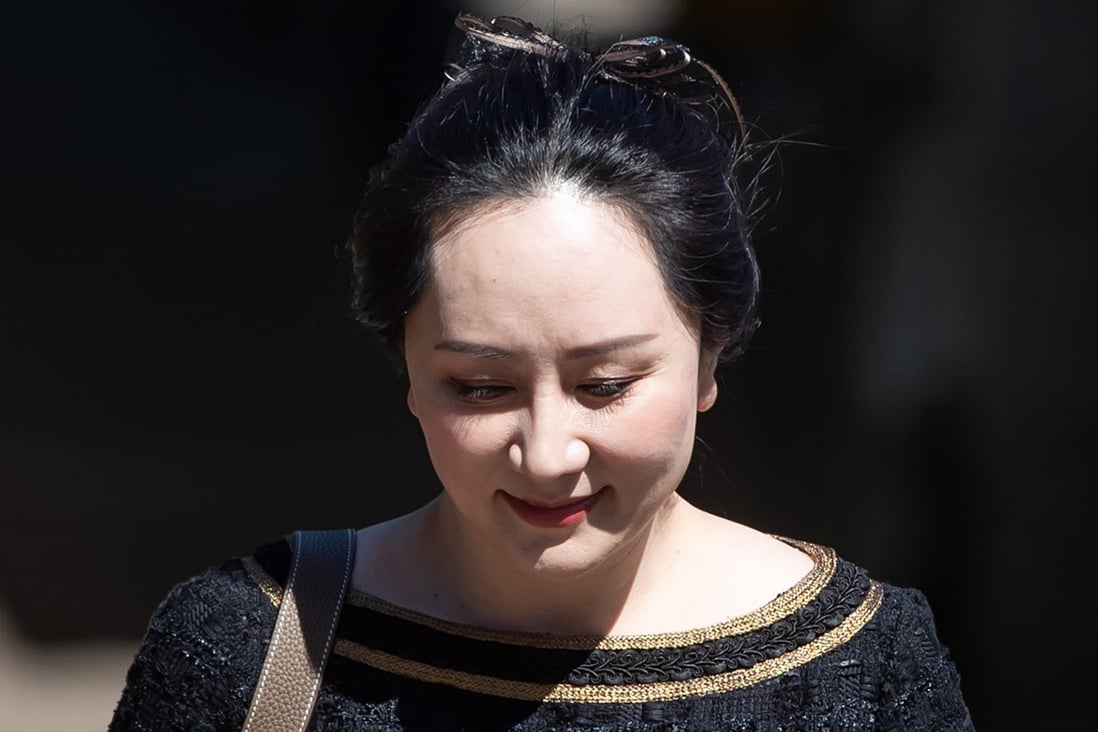 Huawei chief financial officer Meng Wanzhou leaves her Vancouver home to attend an extradition hearing in May. She is under partial house arrest. Photo: Bloomberg