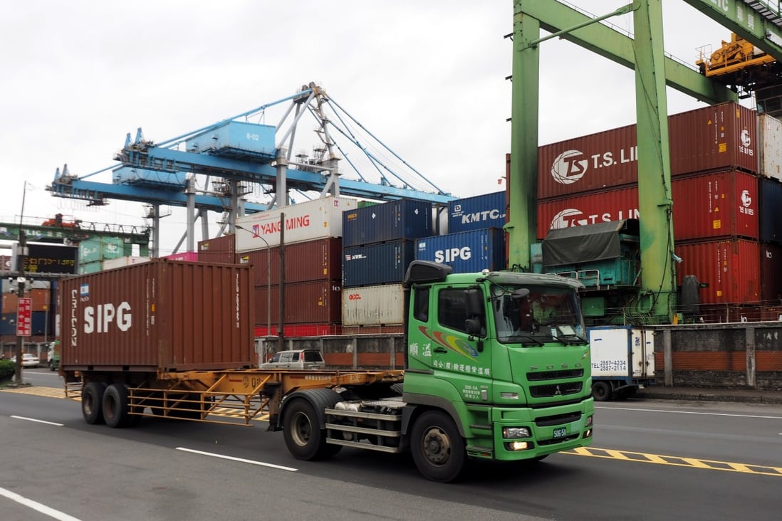 Taiwanese exports, such as seen at Keelung Harbour in Taiwan, remain strong, particularly to mainland China, despite cross-strait tension. Photo: EPA-EFE