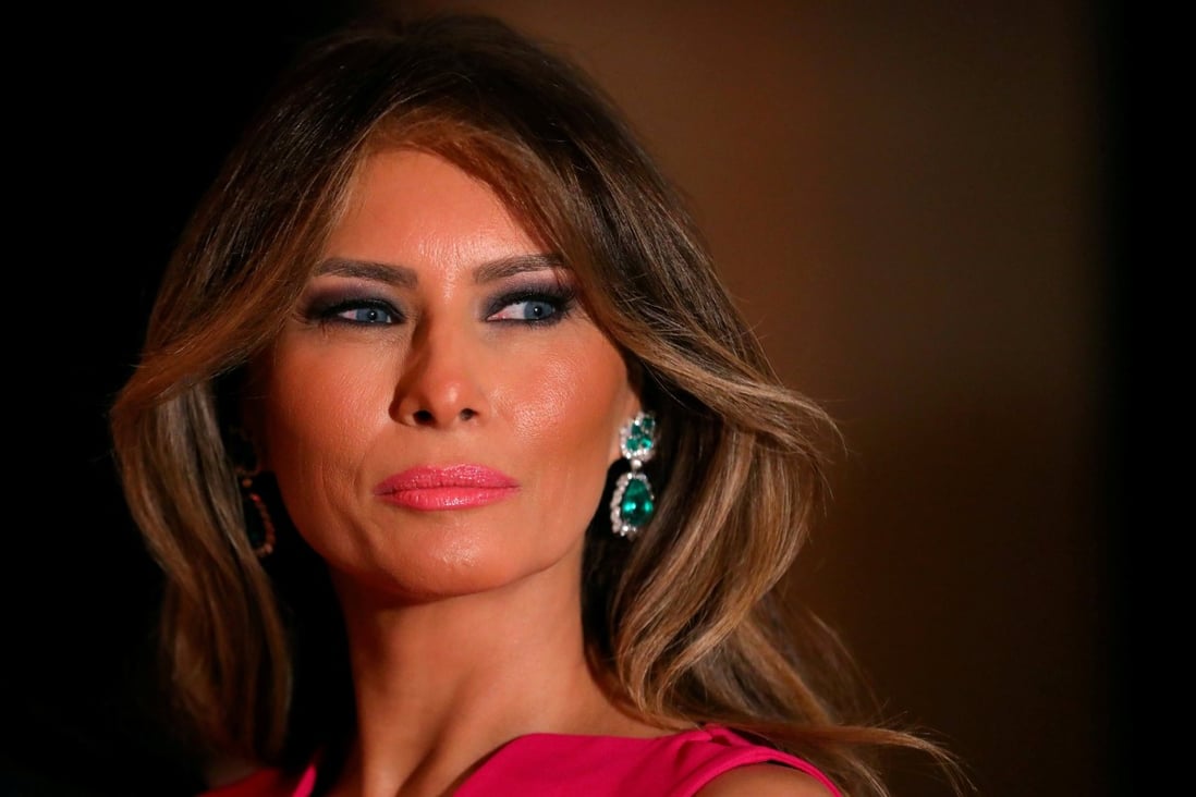 First lady Melania Trump, who often dressed up her looks with extravagant jewels, tried her hand at jewellery and watch design and sold her creations on shopping channel QVC. Photo: Reuters