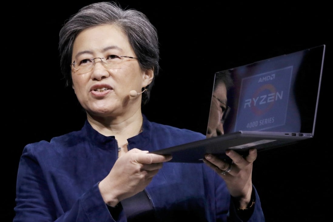 Advanced Micro Devices chief executive Lisa Su expects demand for the company’s chips used in notebook computers and servers will increase in the second half of 2020. Photo: Handout