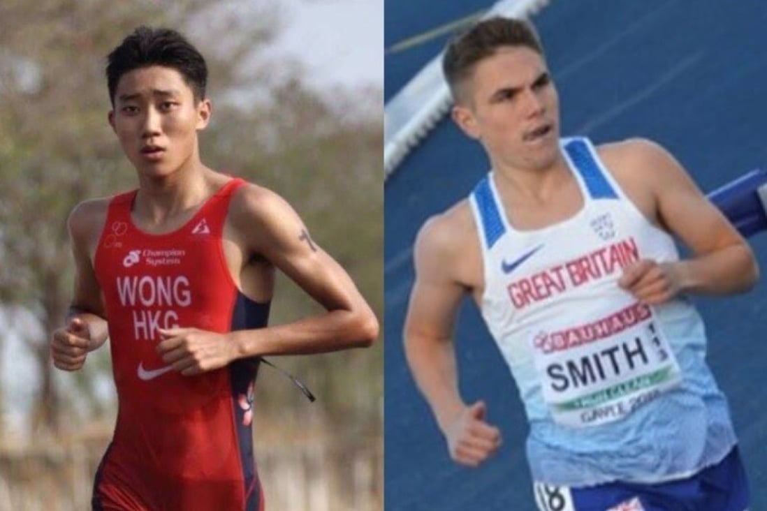 Hong Kong triathlete Wong Tsz-to and Great Britain half-marathon runner Jake Smith were rivals in school events. Photos: Handouts