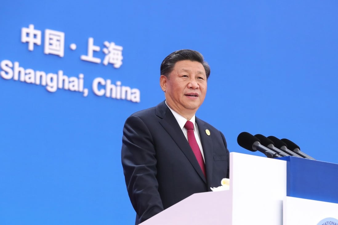 President Xi Jinping had delivered keynote speeches two years running at the China International Import Expo in Shanghai. Photo: Xinhua