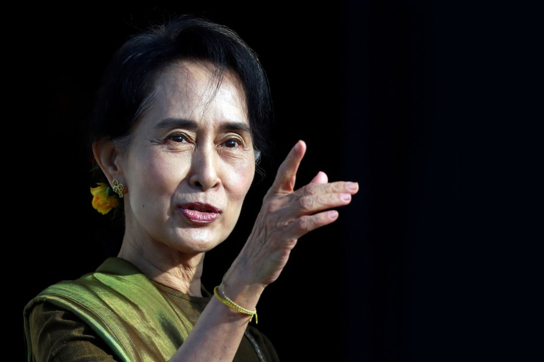 Aung San Suu Kyi in Belfast, Northern Ireland, in October 2013. Photo: Reuters