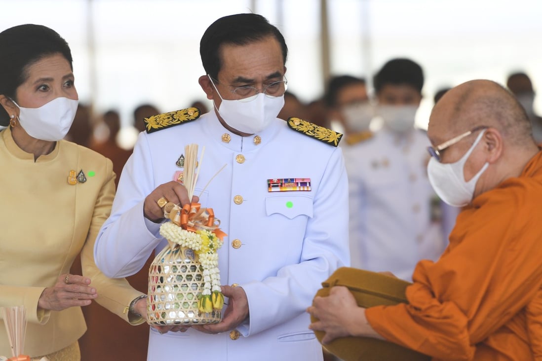 Prayuth Chan-ocha, centre, Thailand's prime minister and former junta chief, pictured at a celebration for the 68th birthday of Thai King Maha Vajiralongkorn in Bangkok last month. Photo: Reuters