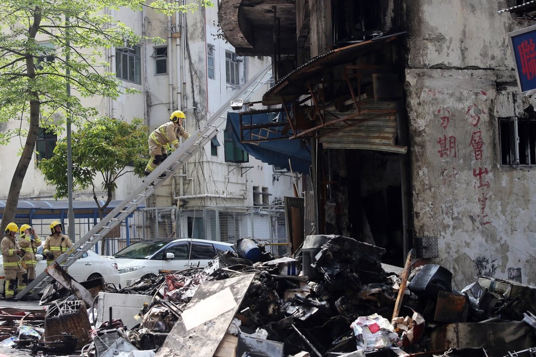 Three people died from the explosion at a Wong Tai Sin garage in 2015. Photo: SCMP
