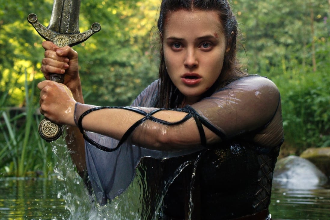 Perth-born Katherine Langford is slaying in Cursed. Photo: Netflix