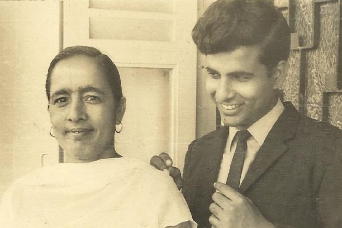 The author with his mother, Mrs Shimla Vati, fondly called Biji, in 1969. Photo courtesy of J.V. Yakhmi
