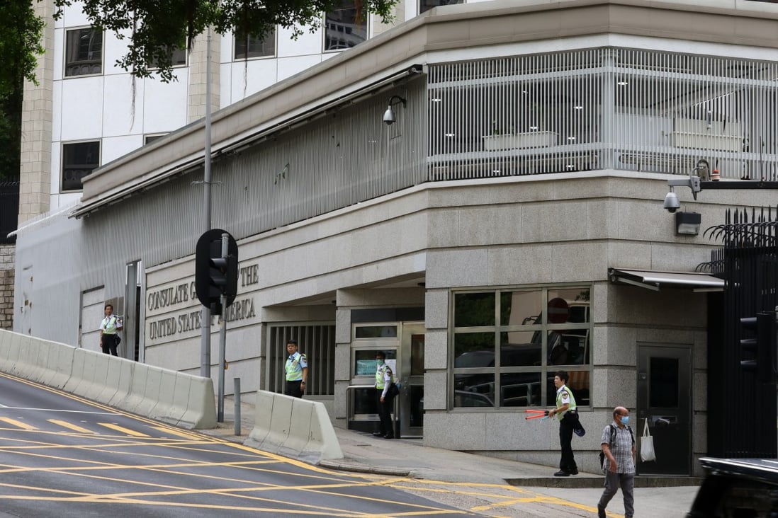 The US consulate on Garden Road in Hong Kong’s Central. Photo: Dickson Lee