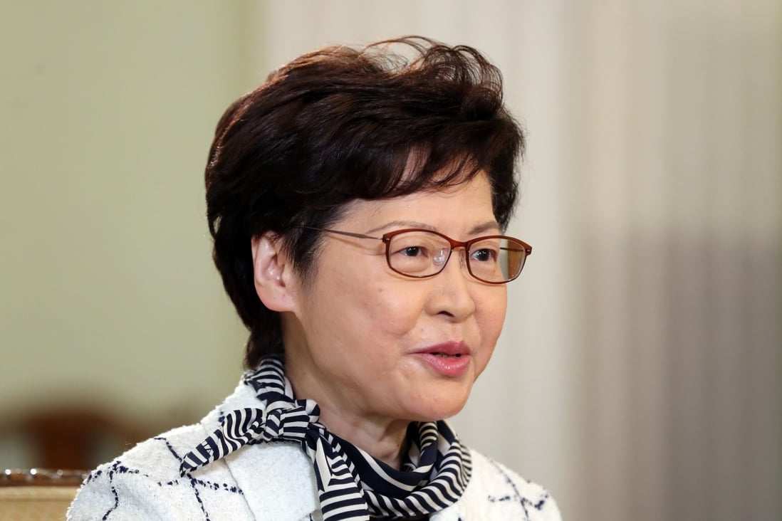 The US has slapped sanctions on Carrie Lam and other Hong Kong officials. Photo: Xinhua