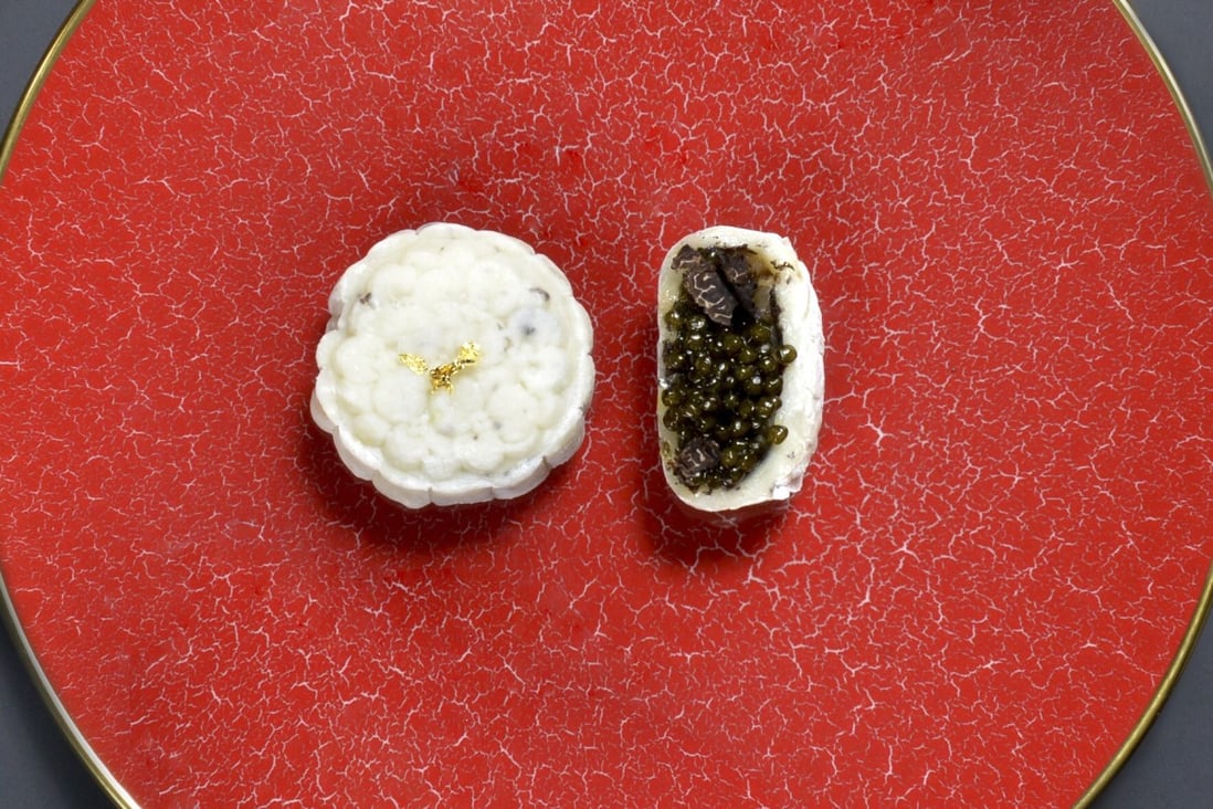 A caviar and truffle mooncake from the Royal Caviar Club in Hong Kong. At US$230 for a box of four, it is one of the most luxurious mooncakes in the world.