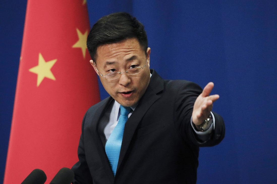 Chinese foreign ministry spokesman Zhao Lijian suggested that the US could have been responsible for bringing the coronavirus to China. Photo: AP