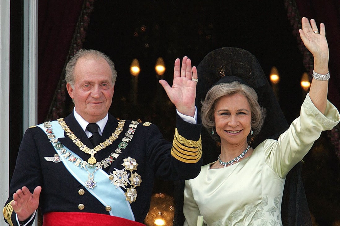Spain’s former king, Juan Carlos, with his wife, Sofia, in Madrid, in 2004. Photo: AFP