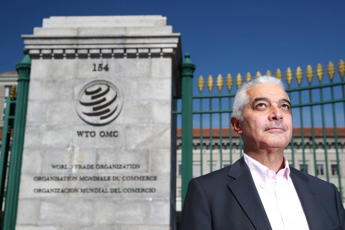 Egypt’s Hamid Mamdouh was one of the first people to officially declare his candidacy to replace Roberto Azevedo as director general of the World Trade Organisation. Photo: Reuters