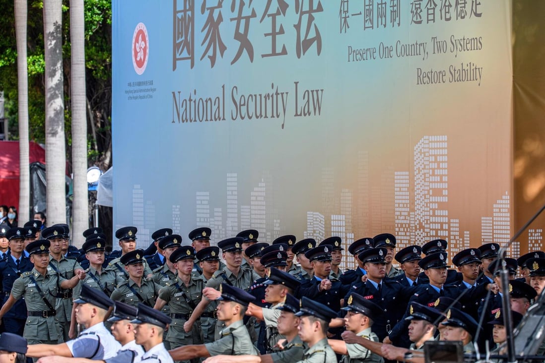 The national security law came into effect in Hong Kong on June 30. Photo: AFP