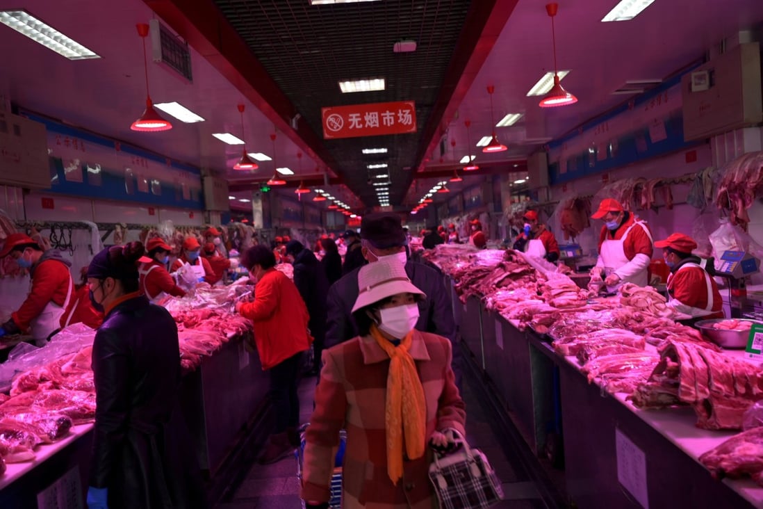 The price of pork in China has more than doubled in the first seven months of the year from the same period in 2019. Photo: Reuters