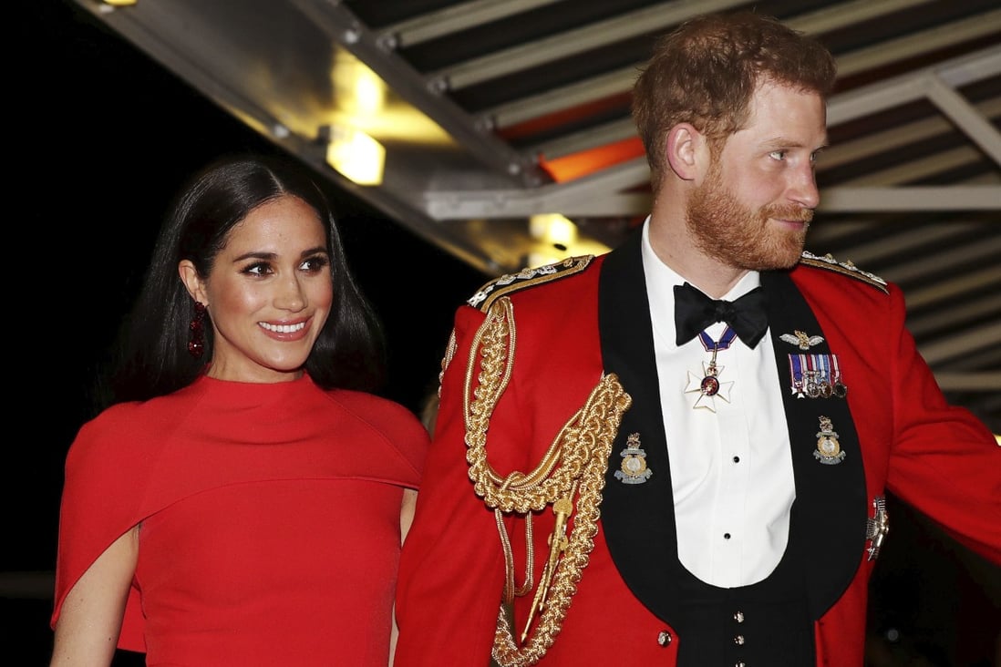 As well as etiquette training and advice on handling the media, Meghan Markle, pictured with husband Prince Harry, was trained by the SAS on how to handle hostile situations. Photo: AP
