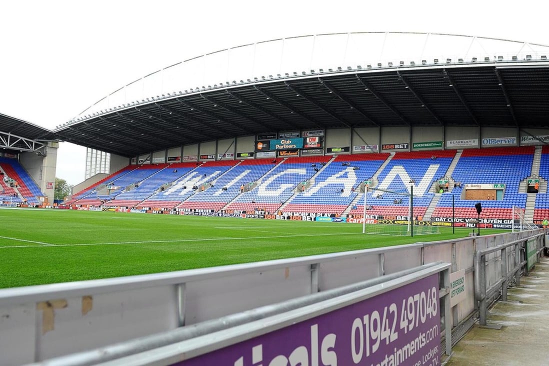 Wigan Athletic’s DW Stadium will host League One football next season after the club were relegated from the Championship following administration. Photo: EPA