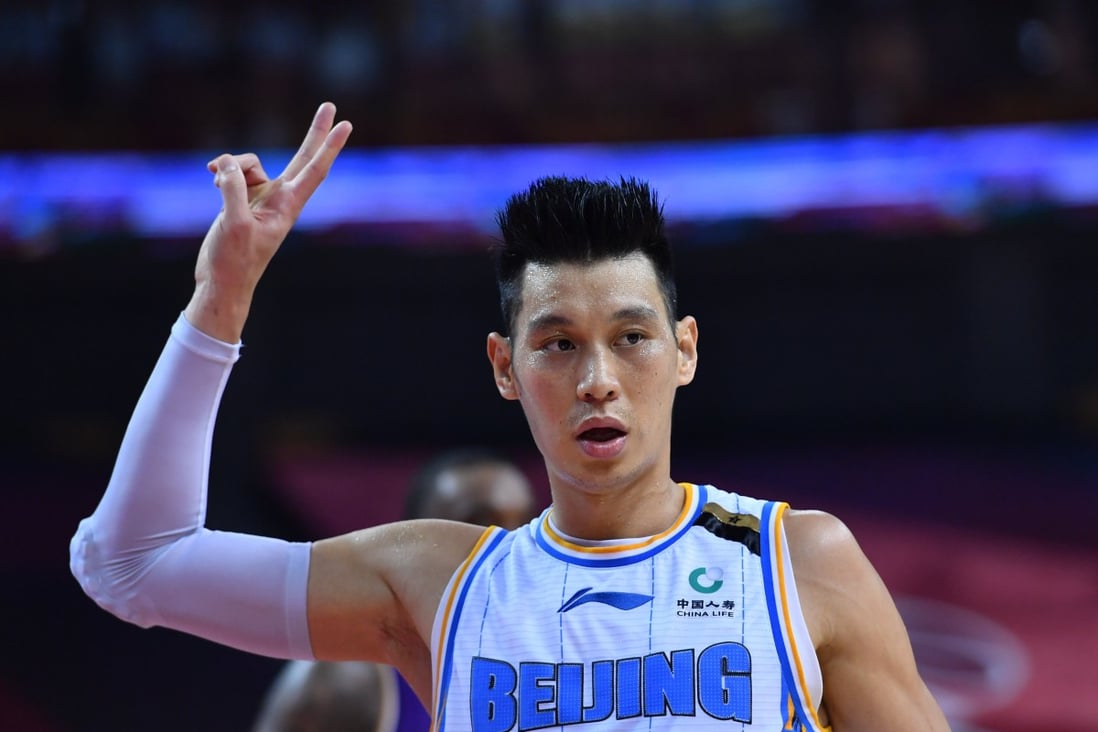 Jeremy Lin in action for the Beijing Ducks against the Beijing Royal Fighters in the Chinese Basketball Association. Photo: Xinhua