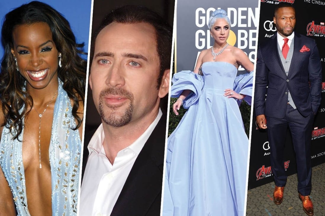 Kelly Rowland, Nicholas Cage, Lady Gaga and 50 Cent are all celebrities who spent so much that they ran into financial problems. Photos: Reuters/Reuters/AFP/AP