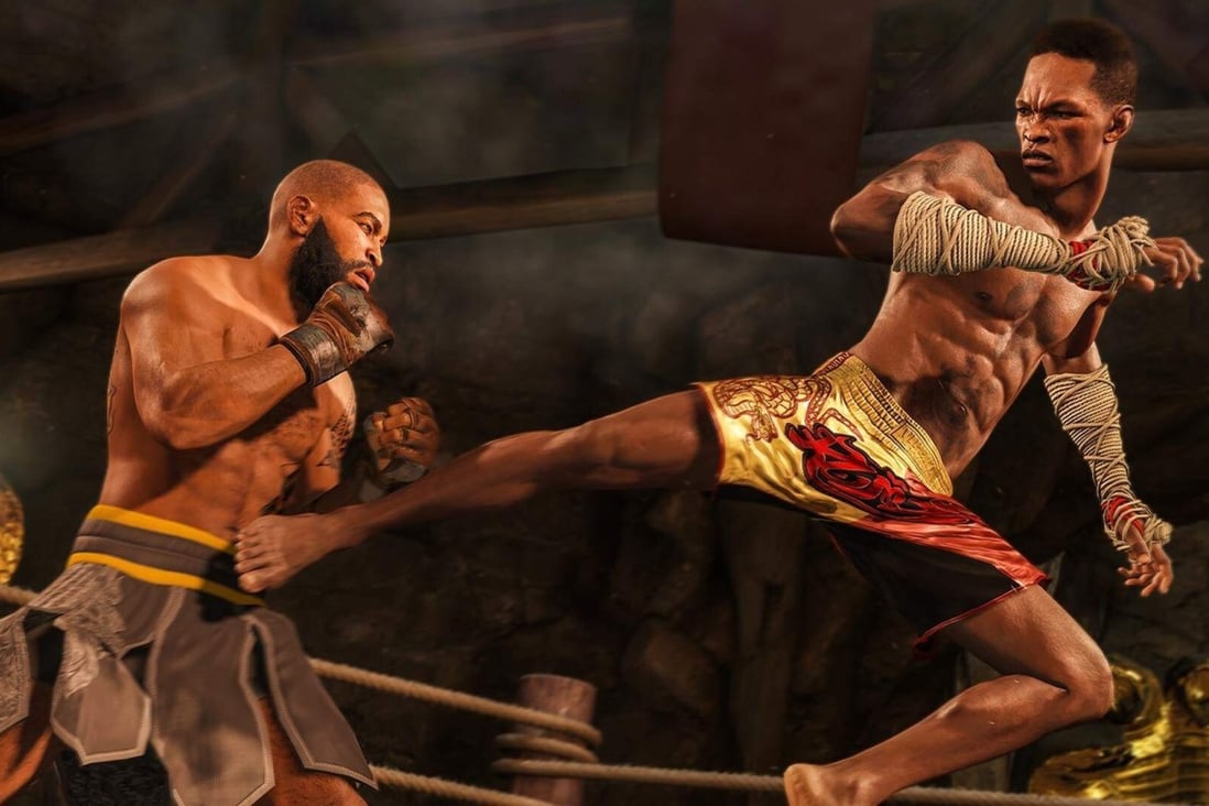 Israel Adesanya fights in the kumite venue in UFC 4. Photo: EA Vancouver/Electronic Arts