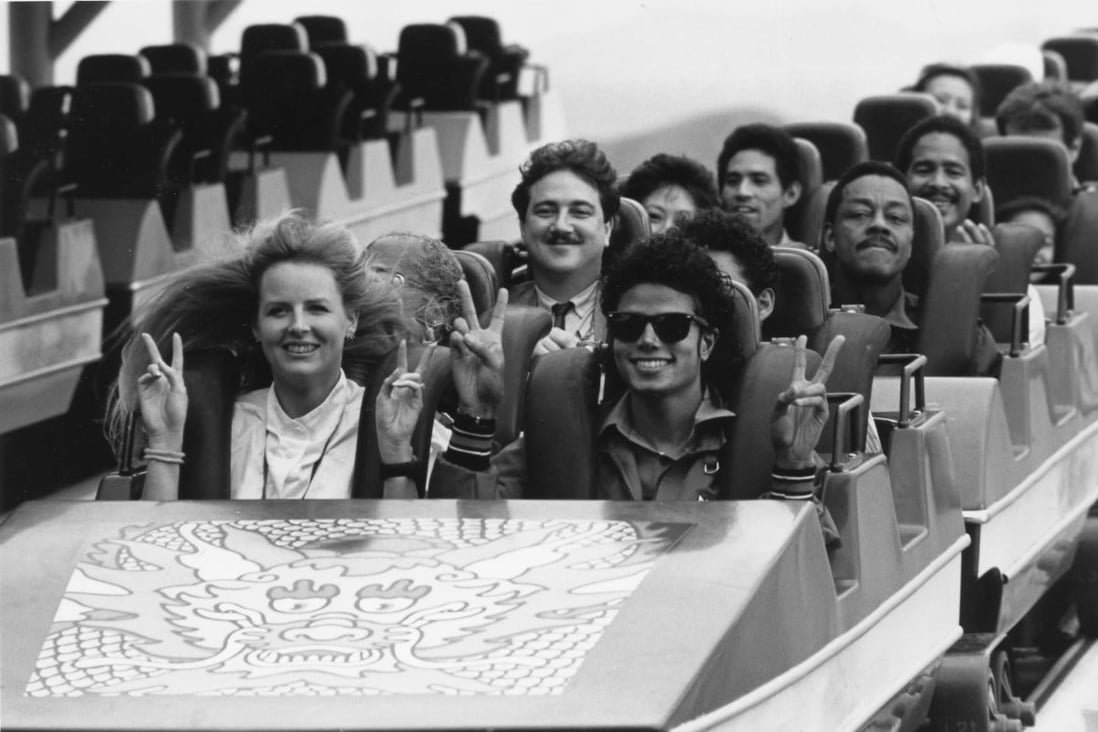 Michael Jackson taking a ride at Hong Kong’s Ocean Park in October 1987, on his one and only visit to ‘Asia’s World City’. Photo: SCMP