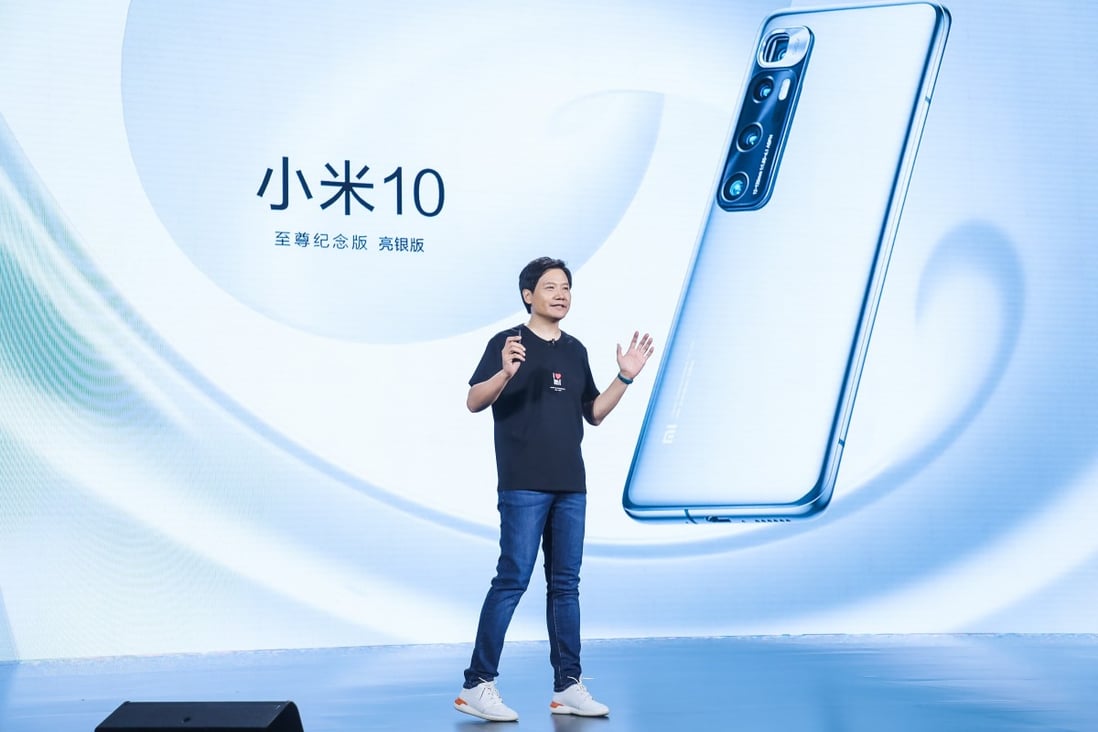 Xiaomi Corp founder, chairman and chief executive Lei Jun delivers a speech on the occasion of the company’s 10th anniversary on August 11 in Beijing. Photo: VCG via Getty Images