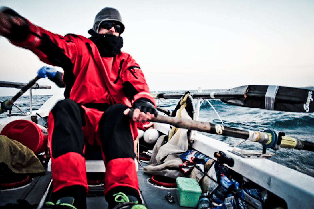 Paul Ridley warns to expect ‘a cold that will scare you’ when rowing in the Arctic Ocean. Photos: Scott Mortensen