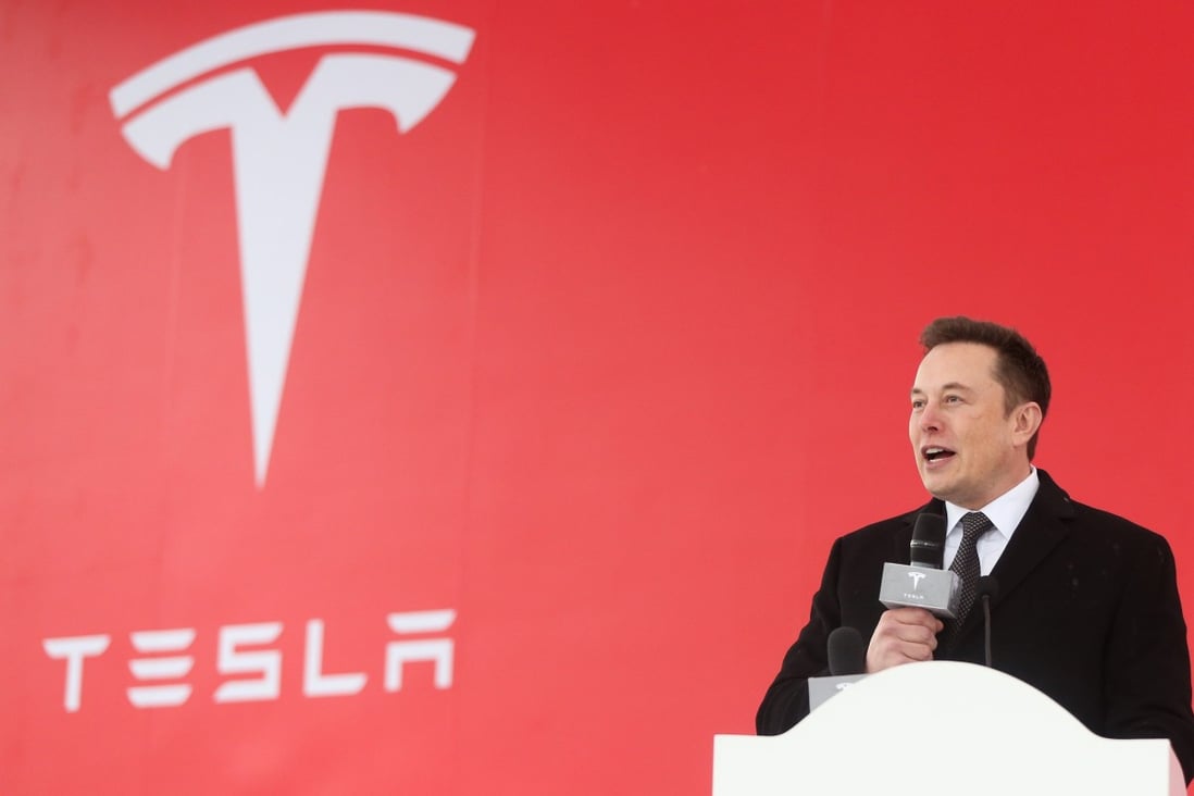 Tesla CEO Elon Musk speaks at the groundbreaking ceremony of Tesla’s Shanghai gigafactory in Shanghai, east China, January 7, 2019. Photo: Xinhua