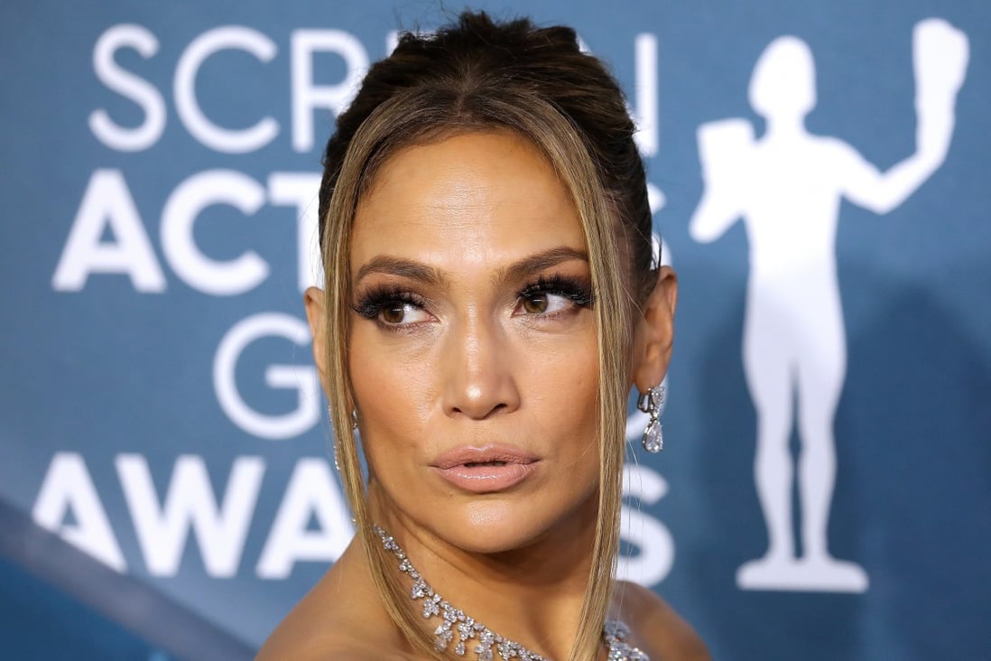 Jennifer Lopez, who has announced the upcoming launch of a range of beauty products, seen at the Screen Actors Guild Awards in January 2020. Photo: EPA-EFE