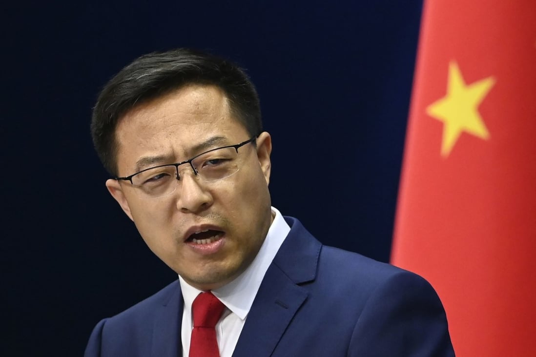 Chinese foreign ministry spokesman Zhao Lijian says China will take all necessary measures to protect the legal interests and rights of Chinese citizens. Photo: Kyodo