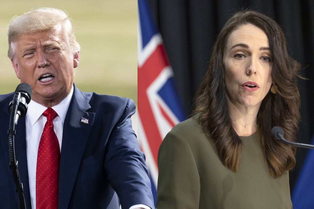 President Donald Trump’s America has seen more than 170,000 Covid-19 deaths; Prime Minister Jacinda Ardern’s New Zealand has seen 22 Covid-19 deaths. Photo: New Zealand Herald