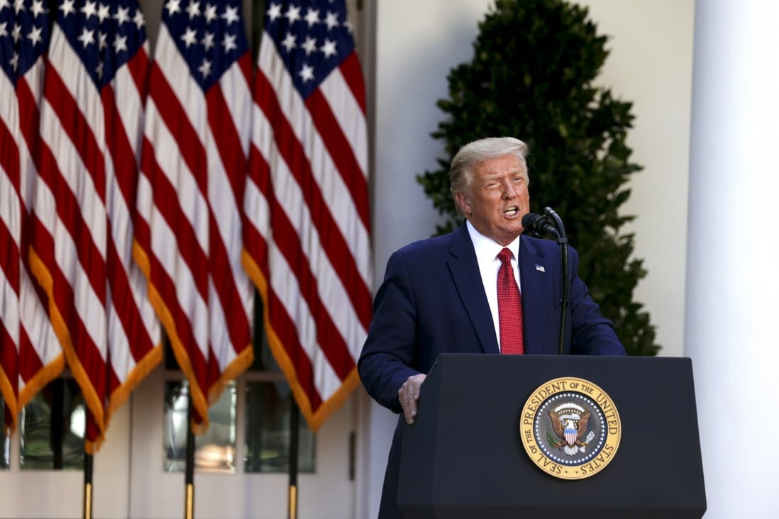 US President Donald Trump is behind in the polls and facing a difficult task to be re-elected in November. That could spell trouble for Hong Kong. Photo: Bloomberg