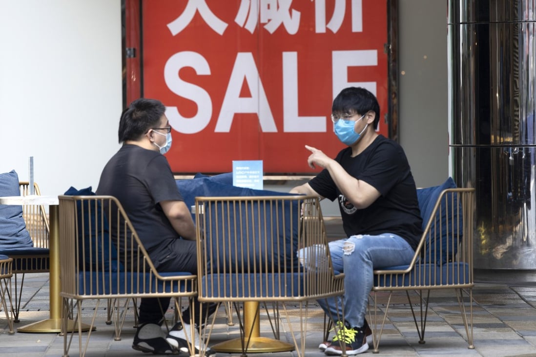 China’s retail sector returned to growth in August for the first month since December 2019. Photo: AP