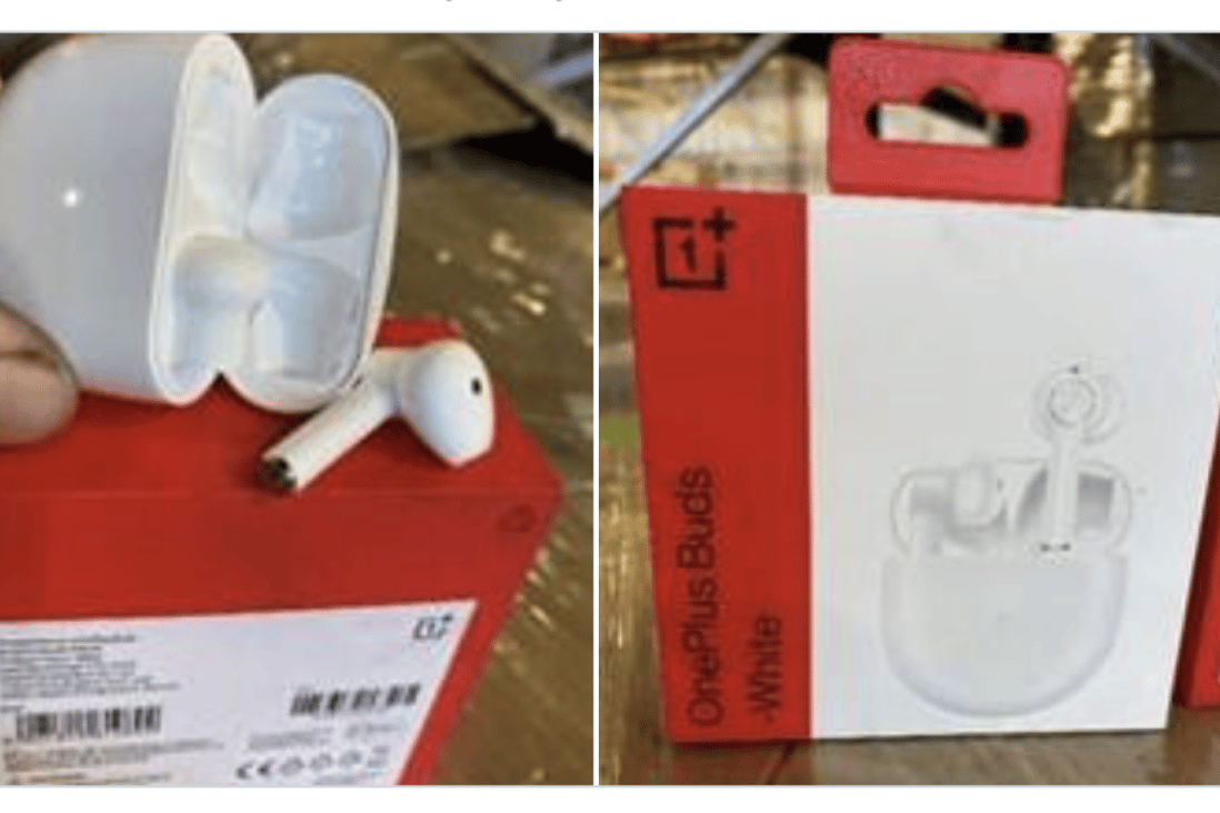 US customs officers at New York City’s John F. Kennedy International Airport seized what they called “2,000 counterfeit Apple AirPods” shipped from Hong Kong. Photo: Handout