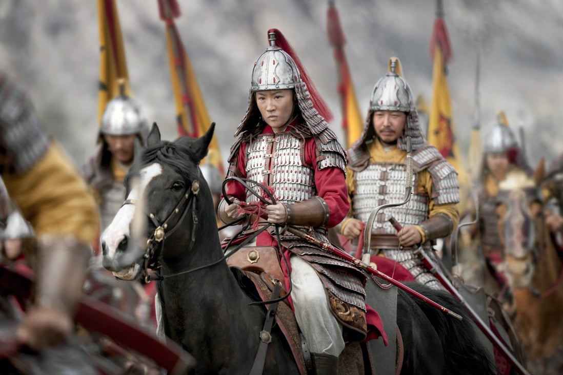 Liu Yifei in a scene from Mulan (category IIA), directed by Niki Caro and co-starring Donnie Yen and Gong Li. Photo: AP
