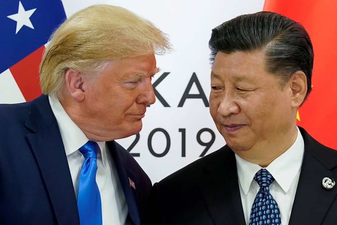 US President Donald Trump and China's President Xi Jinping pictured at the G20 leaders summit in Osaka, Japan, in 2019. Photo: Reuters