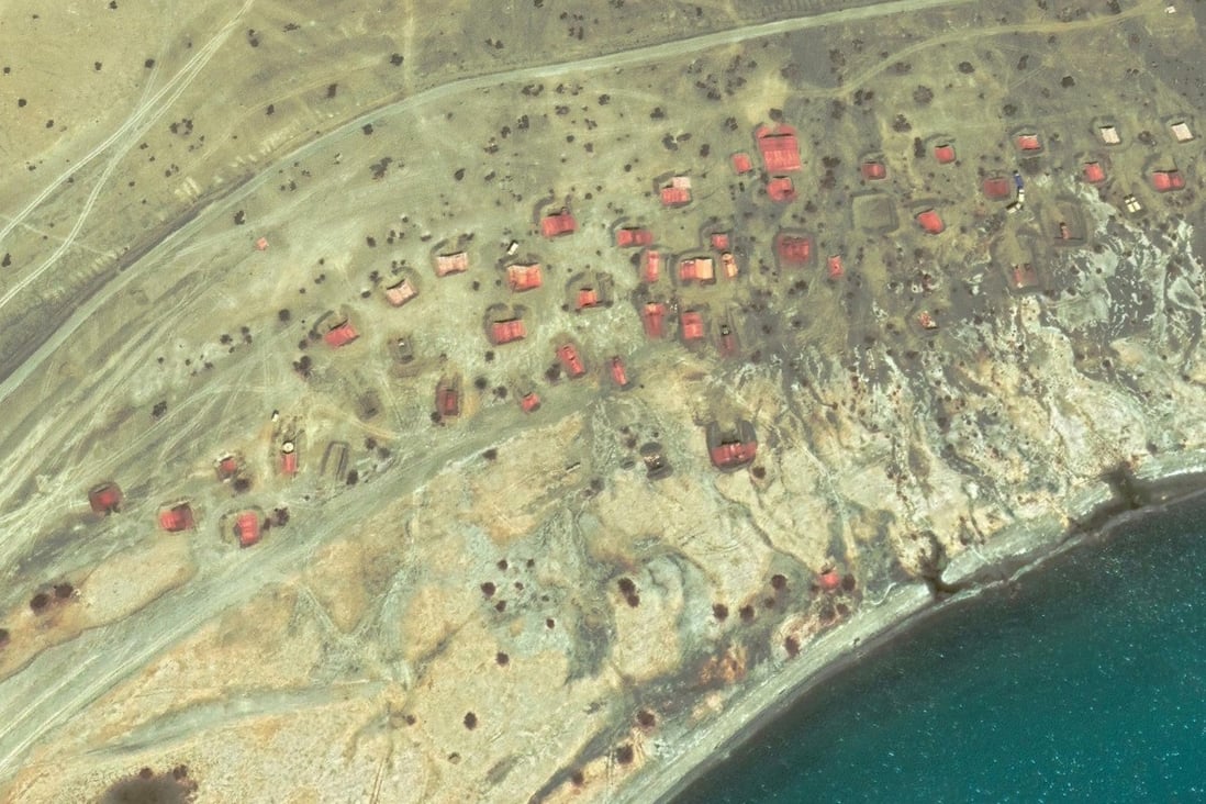 Satellite images show a build-up of PLA troops and military installations along the Pangong Tso valley in the disputed border region. Photo: Kanwa Defence Review