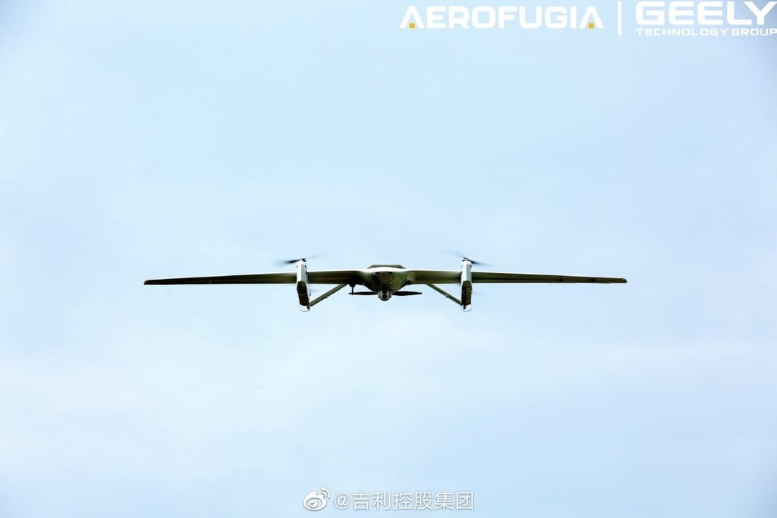 The X-Chimera 25, a civilian drone from Geely-owned Aerofugia, takes flight on September 15. Photo: Handout