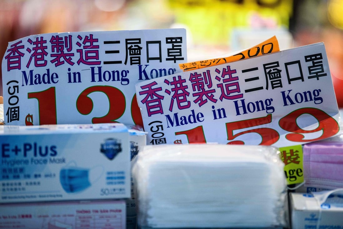The administration of US President Donald Trump has said Hong Kong-made products exported to America must be labelled “Made In China”. Photo: AFP
