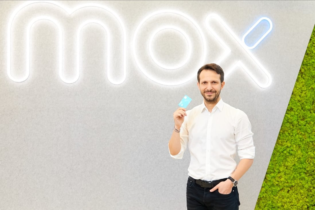 Deniz Guven, chief executive of Mox Bank, at the launch of the bank on September 22, 2020. Photo: Handout