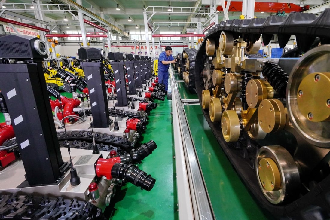 Beijing says it will boost investment in high-end manufacturing, including industrial robotics (above), under its new “strategic emerging industries” plan. Photo: Xinhua