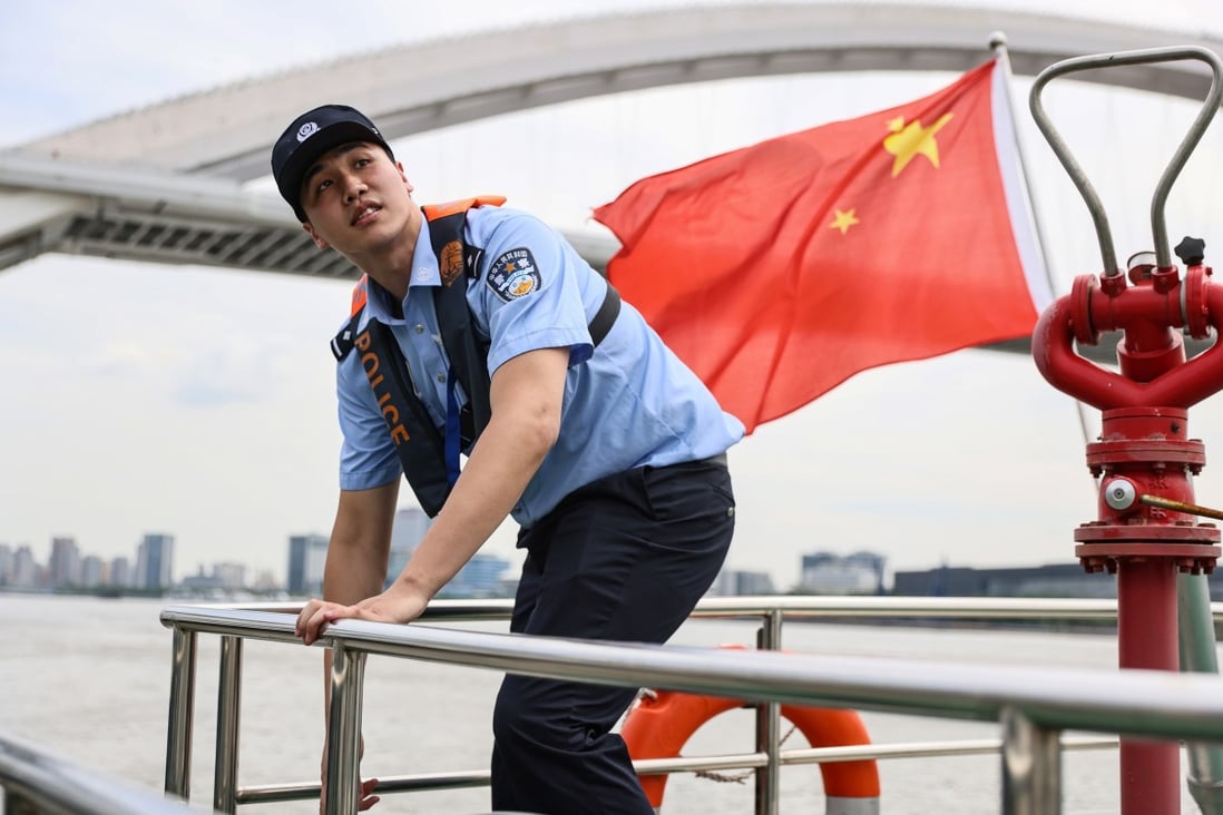 Jiang says he always wanted to be a police officer. Photo: AFP