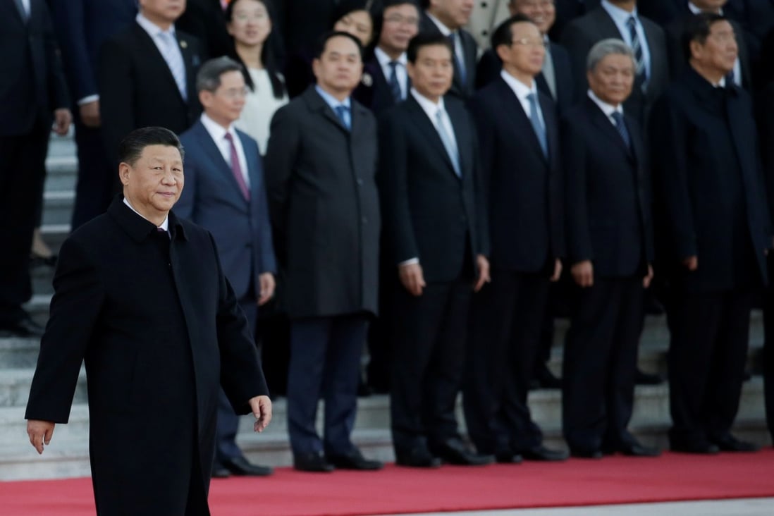 Chinese President Xi Jinping at the Great Hall of the People in Beijing, China, October 25, 2019. The Fifth Plenum of the Nineteenth Party Congress will be held October 26-29. Photo: Reuters