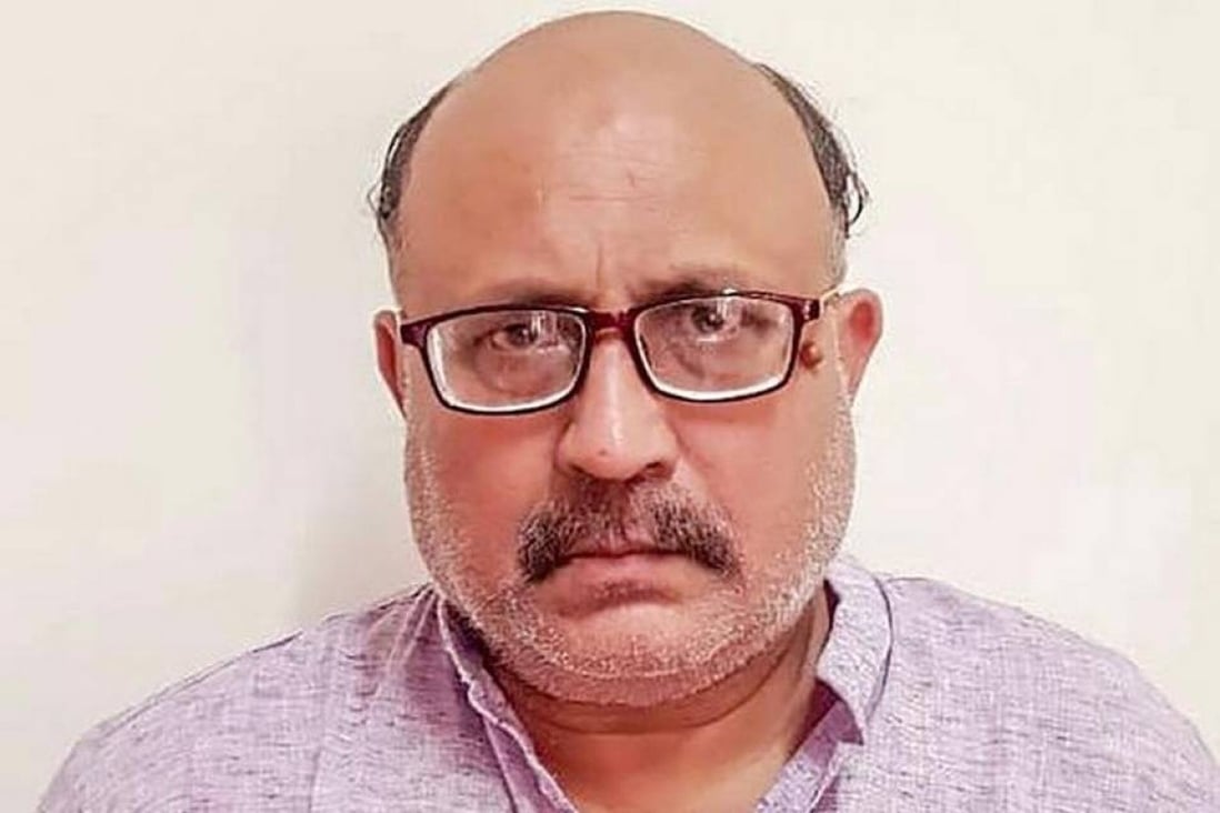 Freelance journalist Rajeev Sharma, who was arrested on September 14, accused of spying for China. His family and lawyer deny the charges. Photo: Delhi Police
