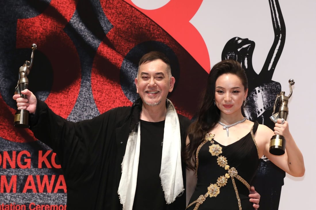 The last time a physical awards ceremony for the Hong Kong Film Awards was held was in April 2019, when Anthony Wong and Chloe Maayan won the awards for best actor and best actress. After a virtual ceremony this year, the next awards have been postponed until early 2022. Photo: Sam Tsang