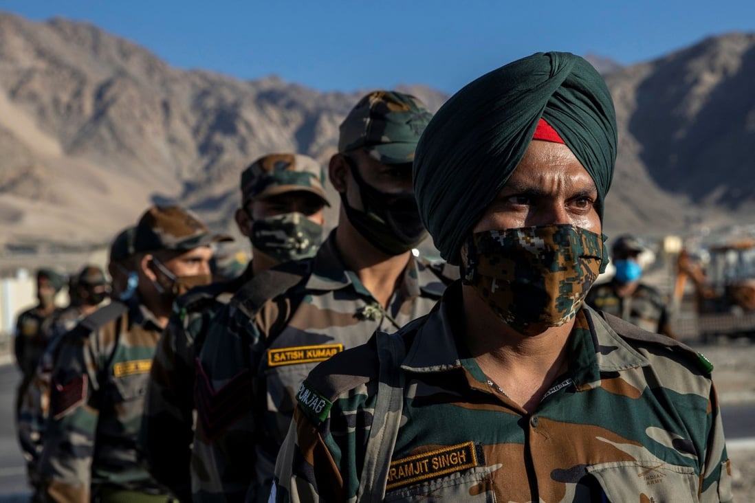 Indian soldiers at a forward airbase at Leh in the Ladakh region. Photo: Reuters