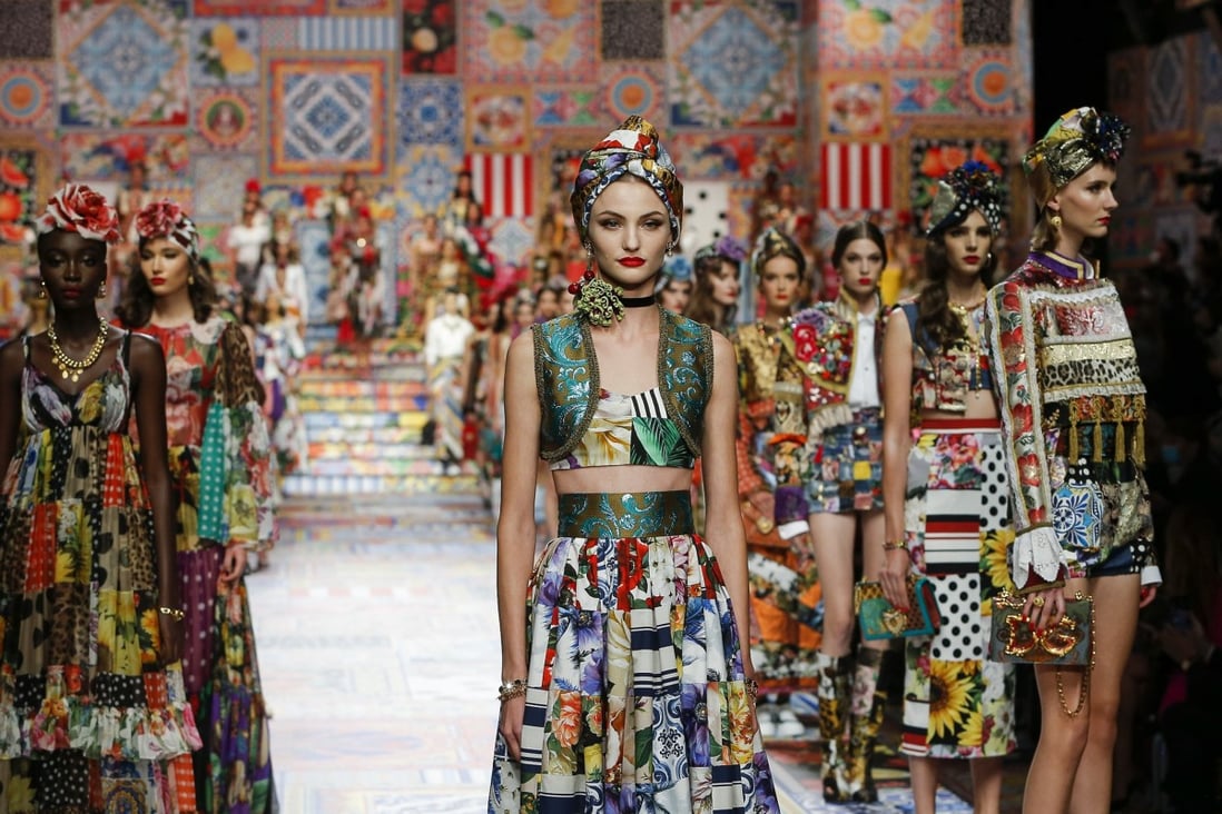 Dolce & Gabbana’s spring/summer 2021 outfits infused Milan Fashion Week with plenty of optimism. Photo: Dolce & Gabbana