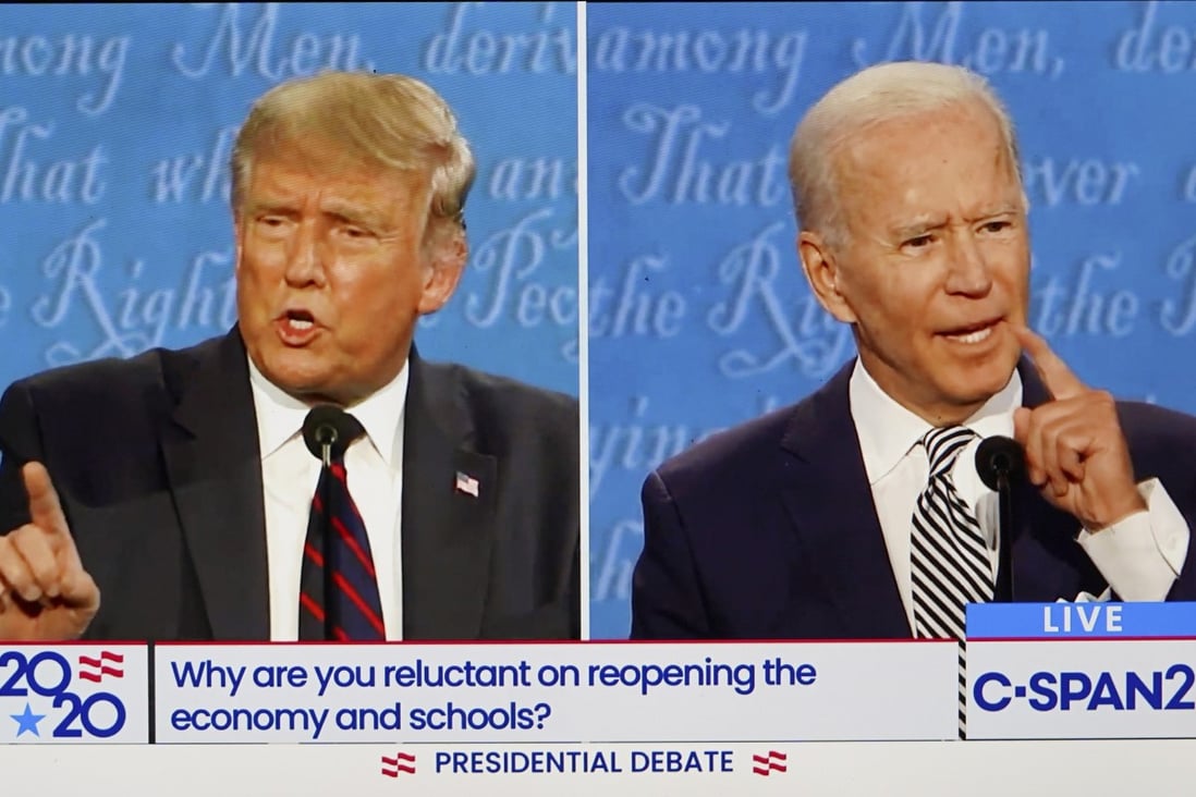 The first 2020 presidential debate between Donald Trump (left) and Joe Biden drew almost universally negative reviews from media pundits and elected officials of both major political parties. Photo: Xinhua